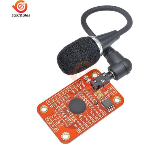 3.5mm Single-Channel V3 Kit Voice Recognition Module Board UART Interface Microphone For Arduino Compatible Speech Recogn