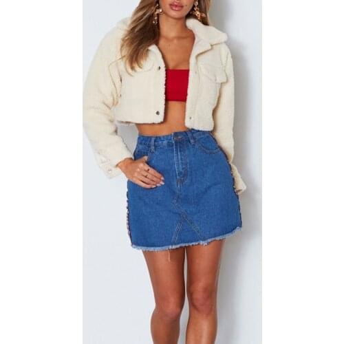 Autumn Winter Buttons Sexy Women Coats and Jackets Vogue Long Sleeve Slim Crop Top Women Pockets Casual Jacket Women