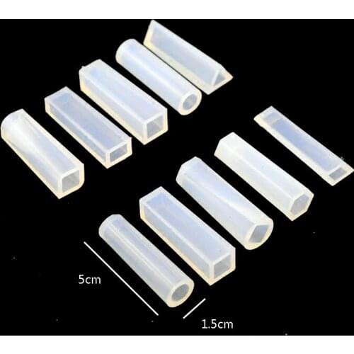 Necklace pendant Silicone Mold Resin square cylinder triangle Silicone Mould handmade DIY Jewelry Making tools epoxy resin molds