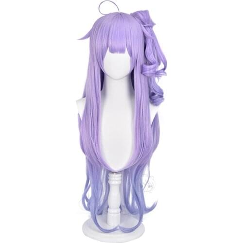HMS Unicorn Cosplay Wig Azur Lane Purple Blue Long Wavy Heat-resistant Fiber Hair Halloween Party Costume Wigs Perucas