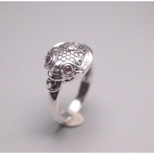 Genuine/Original Silver 925 Sterling Silver Ring for Weddings Eternity Ring for Women Man Toad Ring