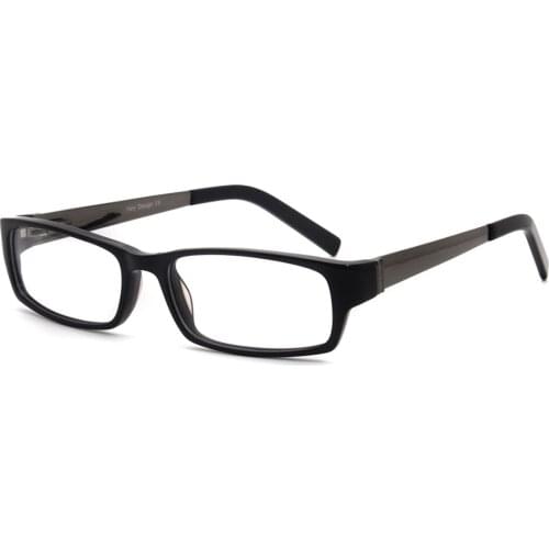 Simple Classic Acetate Glasses Rectangular Frame Women Men Prescription RM00476