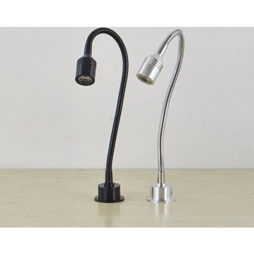 Led wall mounted hose spotlight 1w3w jewelry counter showcase lamp photo light bend tube long pole small spotlight WF6191036