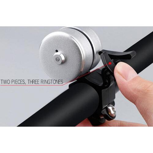 Bicycle Ring Bell Double Sound Alarm Bell Aluminum Alloy Mountain Road Cycling Bell Handlebar Metal Ring Bike Accessories