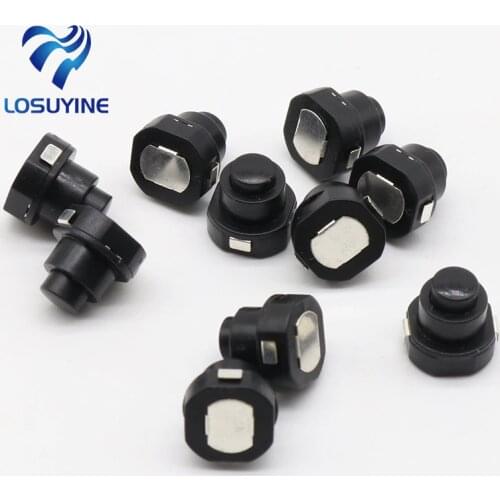 10PCS a lot Flashlight Torch Part Round Push Button Switch Black DC 30V 1A 10mm x 10mm (D*H)