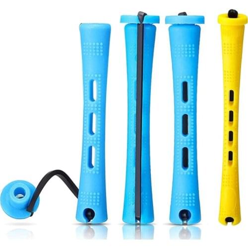 F1FF 60pcs Hair Perm Rods Cold Wave Rod Plastic Perming Rods Curlers Hair Rollers for Salon Home Hairdressing Styling Tools