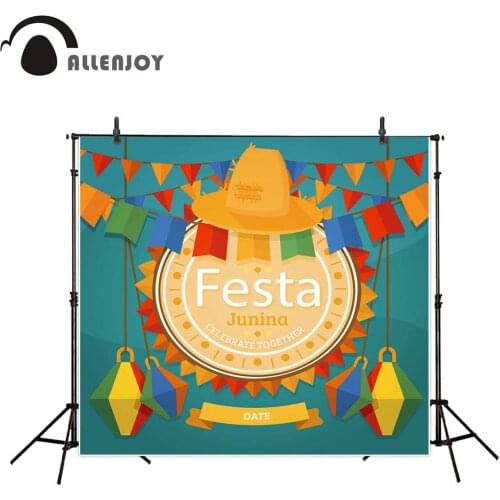 Allenjoy photography FESTA JUNINA colorful banners decoration backdrop Backgrounds Backgrounds for photographing kids