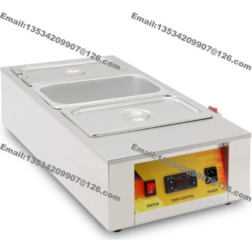 Free Shipping 10.5L Heavy Duty 3 Pan Bain Marie 110v 220v Electric Tempering Melter Melt Pot Machine