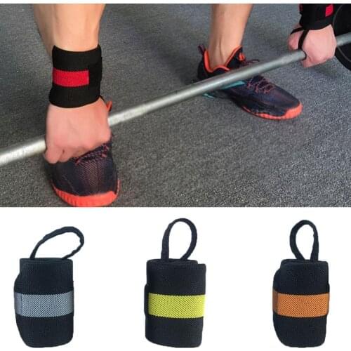 1Pc Weight Lifting Wristband Fitness Sport Wrap Bandage Adjustable Wrist Support weight+lifting