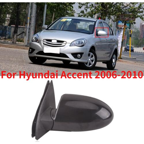 CAPQX For Hyundai Accent 2006-2010 Auto Outside Rearview Mirror Side Mirror Reverse Mirror Reflector Assembly Manual / Electric