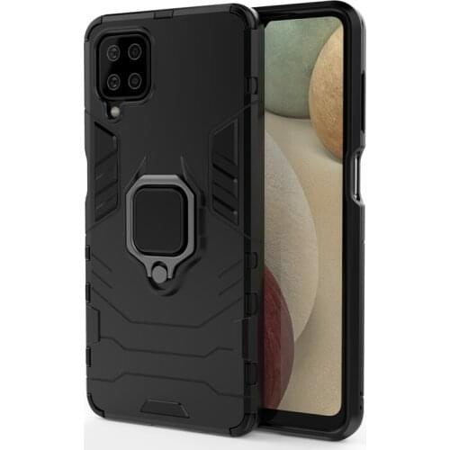 For Cover Samsung Galaxy A12 Hard PC Ring Holder Stand Magnetic Armor Case For Samsung A51 A71 A42 A02S S21 Ultra A12 Fundas