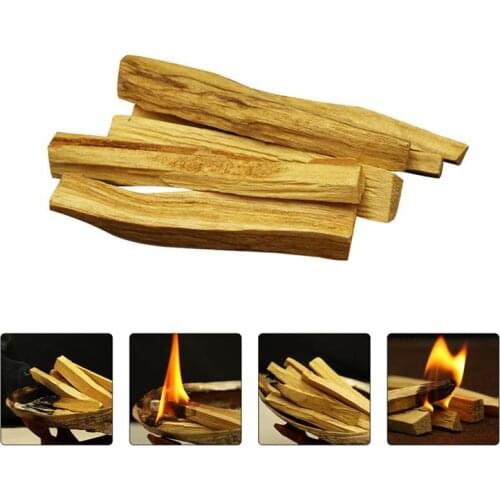 1/6Pcs Palo Santo Natural Incense Sticks Wooden Smudging Stick Purifying Air And Aromatherapy Space In The House (Random Type)