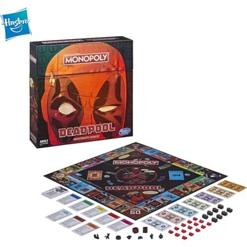 Hasbro Monopoly Marve Deadpool Board Games Family Party Puzzle Board Games Strategy Games Toys Limited Edition