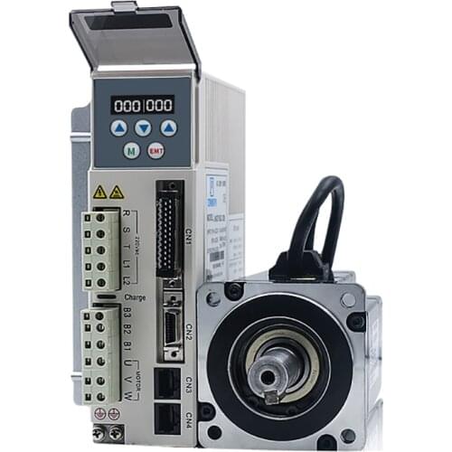 JMC High Voltage AC Servo Motor Drive Kit With Brake 17bit 200w 3000rpm 0.64NM 60mm AC220V 60JASM502230K-17BC-SC + JASD2002-20B