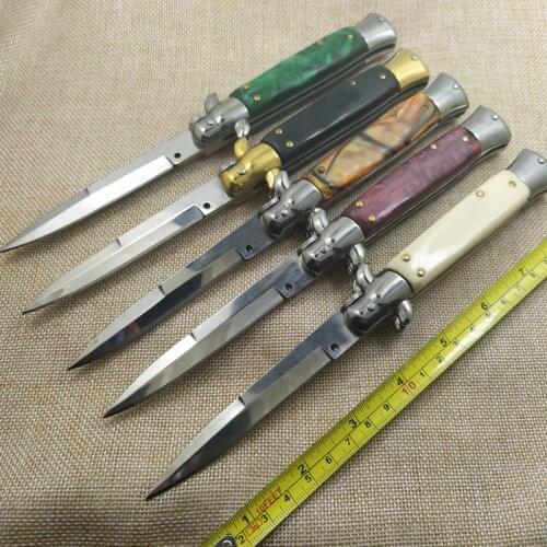 Pocket Knife 9 inches Outdoor Multi-function Portable Camping Knives Pocket Hand Tool Fruit Kitchen knife Survival Flip Knives
