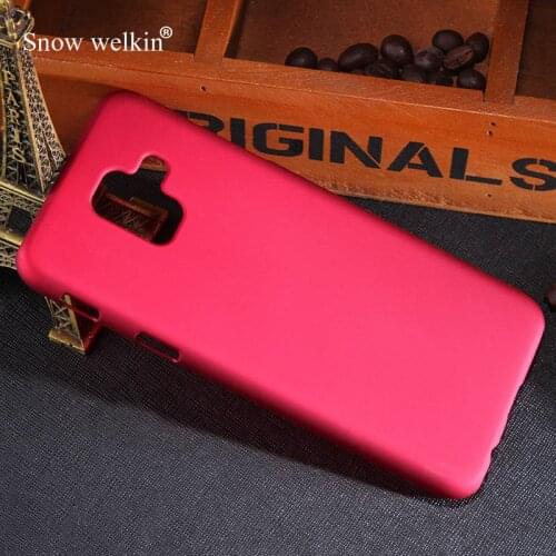 Snow Welkin Multi Colors Luxury Rubberized Matte Plastic Hard Case Cover For Samsung Galaxy A6 2018 5.6 inch Back Phone Cases