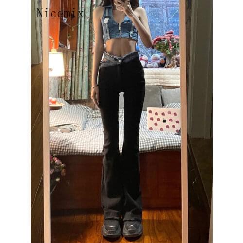 Женские джинсы клеш NICEMIX China At AliExpress