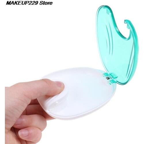 New 1Pcs Dental False Teeth Cleaning Box Denture Bath Container Retainer Holder Case