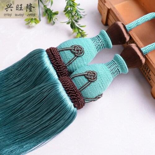 XWL New 1Pair Double Curtain Hanging Balls Tassel Fringe Wall Tiebacks Lashing Bandage Curtain Accessories Bind Belt Home Decor