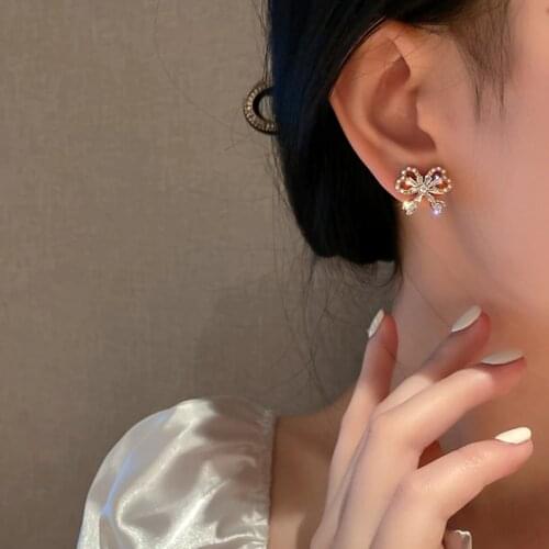 New personality creative butterfly earrings luxury fashion casual dance party earrings for women holiday gift jewelry