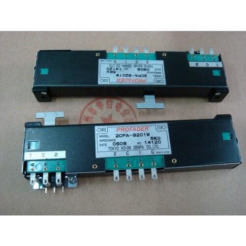 Original new 100% 2CPA-9201W 12.8cm dual band switch sliding potentiometer 5K 8T