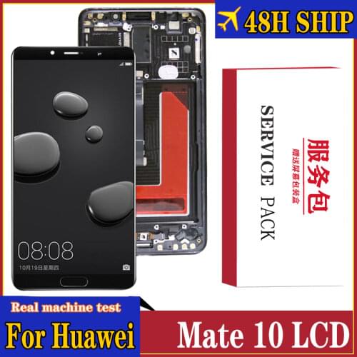 Original 5.9'' for Huawei Mate 10 LCD Touch Screen Glass Huawei MATE 10 Display with Frame ALP L09 ALP L29 Repair Parts
