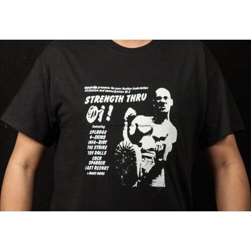 Strength thru OI! Black t-shirt shirt