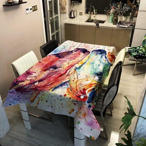 Retro Multicolor Horse Tablecloths Ancient Tai Chi The Eight Trigrams Tablecloths Home Garden Decor Country Style Tapestry Cover