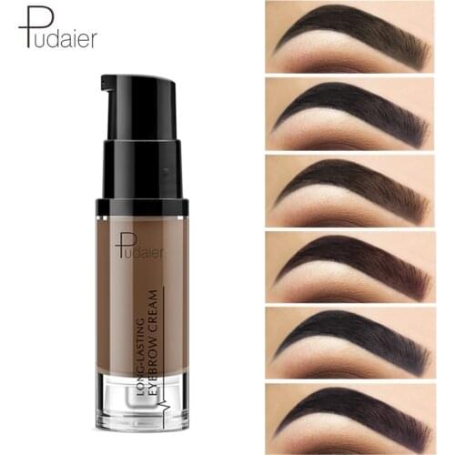 Pudaier Long Lasting Eyebrow Cream Waterproof Liuqid Eye Brow Gel Natural 4D Makeup Eye Brow Tint Black Brown Eyebrow Enhancer