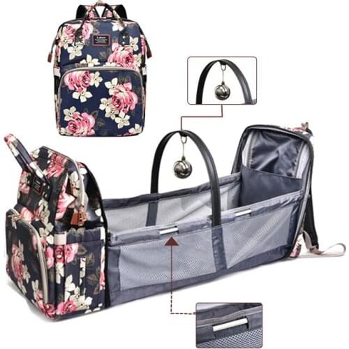 Baby Diaper Bag Backpack For Mom Maternity Nappy Womens Handbags Large Folding Bebe Bed Designer Bag