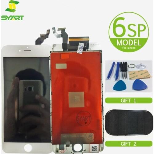 SYART Include 3DTouch For iphone 6S Plus Black White Color LCD Screen Digitizer Assembly with frame 10PCS free gift