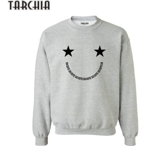 TARCHIA 2021 Smiley Face Pullover Hoodies Sweatshirt Personalized Men Boy Casual Parental Survetement Homme Fashion Male