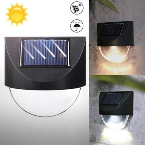 LED Solar Light Outdoor Solar Lamp Sensor Waterproof Solar Step Lights for Patio Stair Garden Yard Fence Lamps Home Decoration
