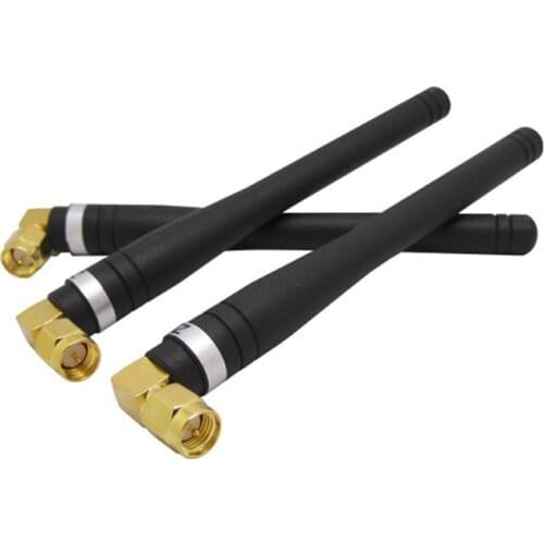 20pcs NiceRF stick antenna SW433-WT100 Rubber Antenna SMA Connector Elbow Rod Antenna 433mhz 3.0 dBi RF antenna
