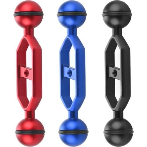 5 inch Aluminum Diving Photography Equipment Dual Ball Joint Arm Camera Mount for Underwater for Go pro Action Camera Accessory