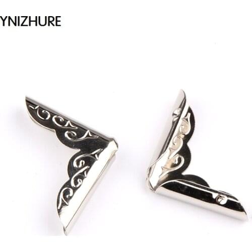 50pcs 23mm Side angle notebook white book books corner dish pages of this book corner protection Corner album Hardware corners