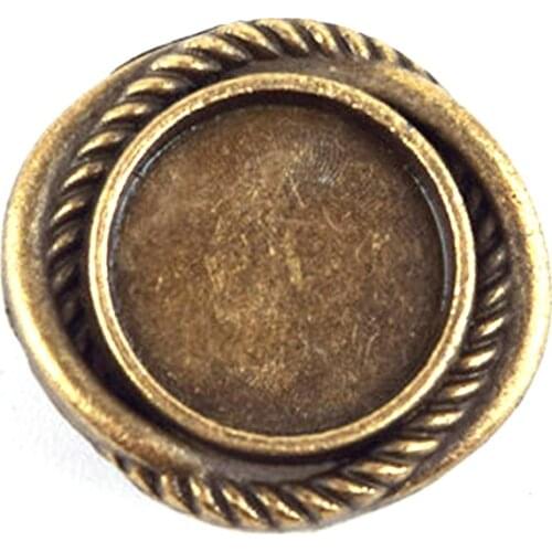 50Pcs/Lot 2016 fashion alloy Beads European Style Cabochon trays Shaped bead charms fit Bracelet&bangle Necklace DIY Jewelry