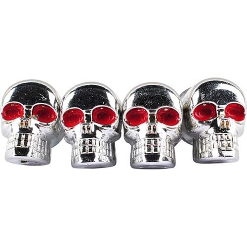 4Pcs Motorcycle License Plate Frame Bolt Screws Black Skull Red Eye Tag Fastener For Honda Yamaha Kawasaki Harley Dropshipping