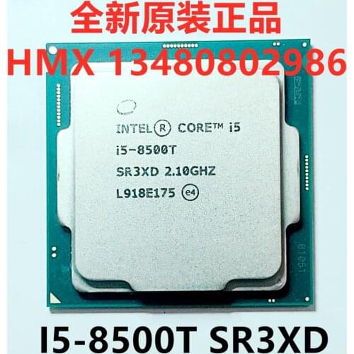 CM8068403362509 SR3XD CPU - 8th Gen Intel Core i5-8500T Processor (6 Cores, up to 3.5 GHz, 9MB Cache, 35W, Tray)