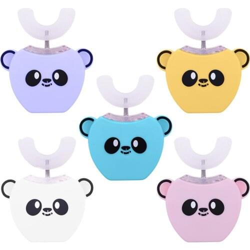 Amy Smart Childrens Sonic Electric Toothbrush Automatic U-shaped Kids Baby Tooth Brush For Teeth Whitening Cleaner With Music