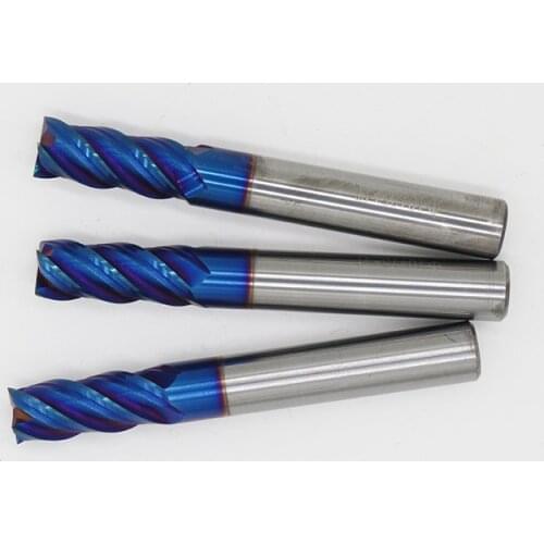 HRC65 1pcs R0.5 R1 4 5 6 8MM corner rounding carbide endmill carbide TOROIDAL cutter router bit tungsten for CNC mill