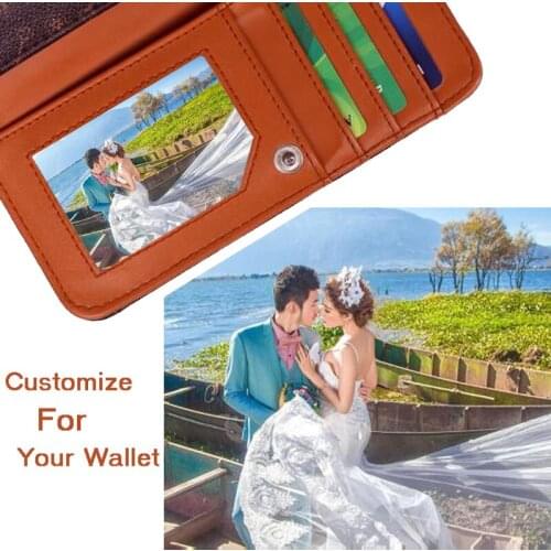 Personalized Gift Custom Canvas Painting For Wallet Cards Canvas Prints with Your Photos Wedding Photos 5.5x8.5cm