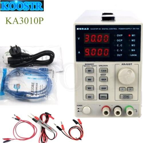 KA3010P DC Power Supply Programmable Power Supply 0-30V 0-10A High Precision 10mV/1mA Maintenance Inspection Power Supply