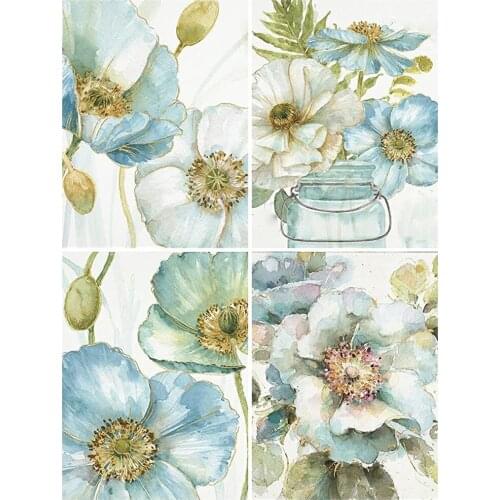 KAMY YI Plants Flowers Diamond Painting Landscape Cross Stitch 5D Diy Full Diamond Embroidered Mosaic Art Home Decoration