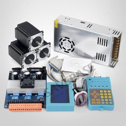 3 Axis CNC Kit TB6600 HB Nema23 278oz-in Motor 24V PSU For DIY Router/Plasma