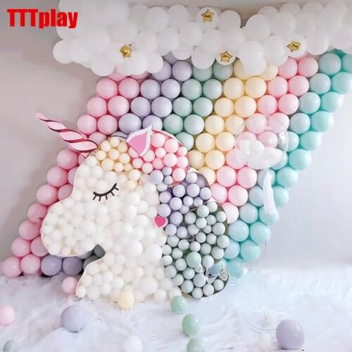 Macaron Color Latex Balloons 30pcs 5 inch Festival Birthday Party Decorative Balloons Sweet Colorful Party Hanging Decoration