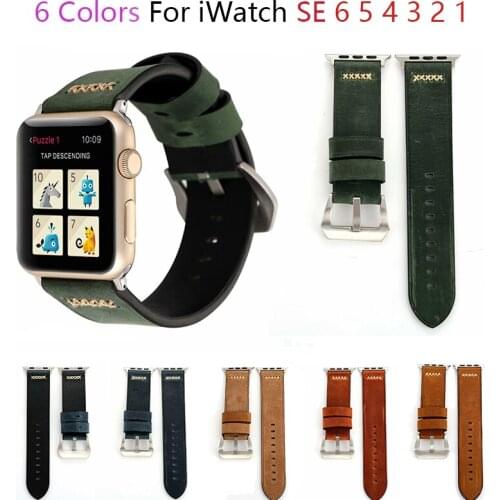 Matte Leather Strap For Apple Watch Band 44/42/40/38mm Watchband Trendy Cross Belt Bracelet for iWatch Bands Series 6 SE 5 4 3 2