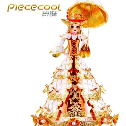 MMZ MODEL Piececool Princess Jas Music Box 3D Metal Model Kits DIY Assemble Puzzle Laser Cut Jigsaw Building Toys