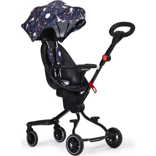 New style baby stroller high landscape childrens stroller with two-way steering and foldable universal wheel Cart