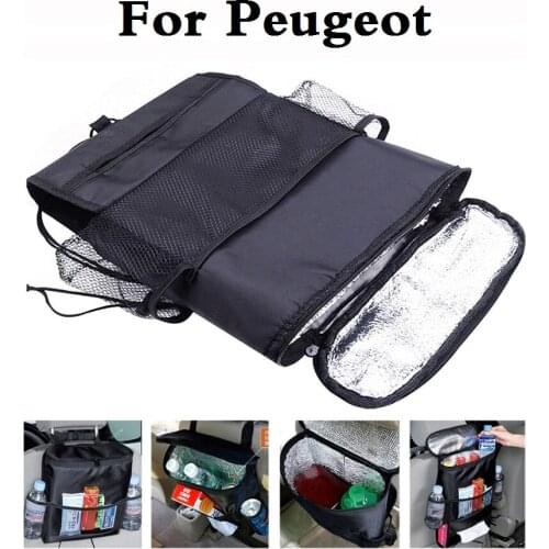 Car Seat Organizer Storage Container Basket Stowing Tidying Bags For Peugeot 1007 107 108 2008 206 207 208 208 GTi 301 307 3008